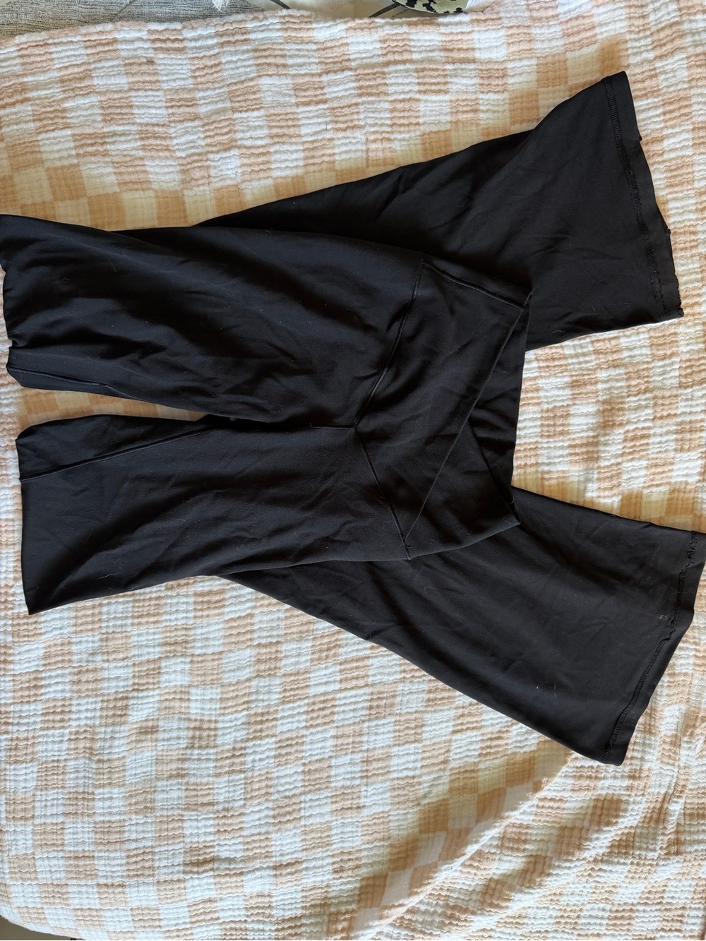 aerie Black High-Waist Flared Leggings
